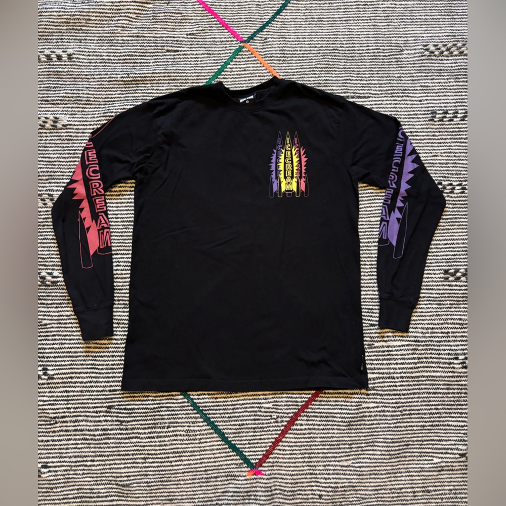 Icecream Men's Black Long Sleeve Shirt